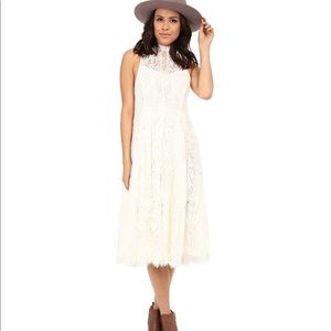 Free People Angels Rays Lace Midi Dress